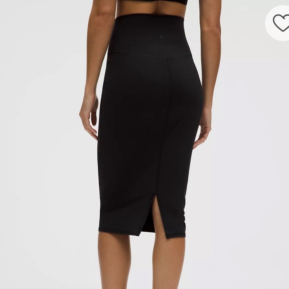 Lululemon Nulu Slim-Fit High-Rise Midi Skirt Size 6 - Picture 3 of 9